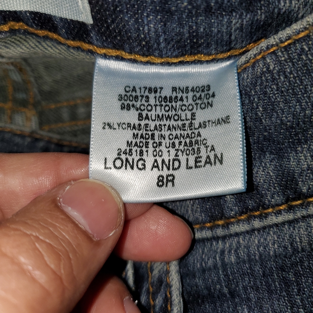 Classic Gap "Long and Lean" flare jeans Sz 8R - Picture 3 of 3